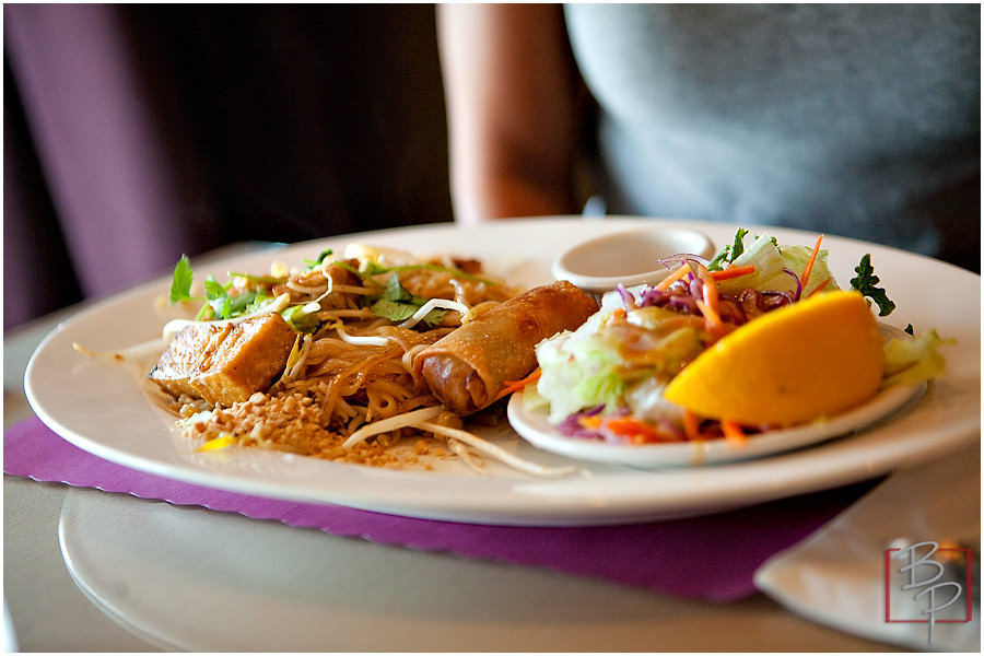 Thai Food Plate at Siam Nara Restaurant at Mira Mesa Blvd. 