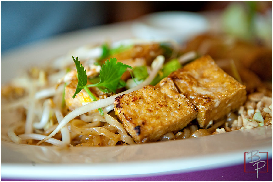 Thai Food Plate at Siam Nara Restaurant in San Diego 