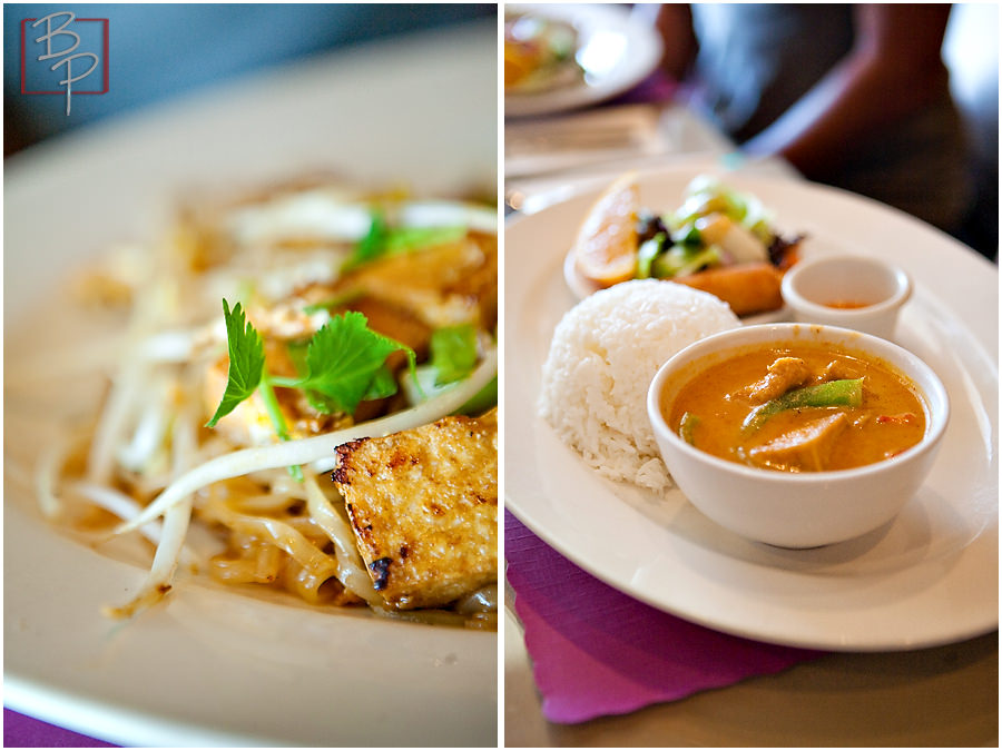 Thai Food Plate at Siam Nara Restaurant in San Diego  