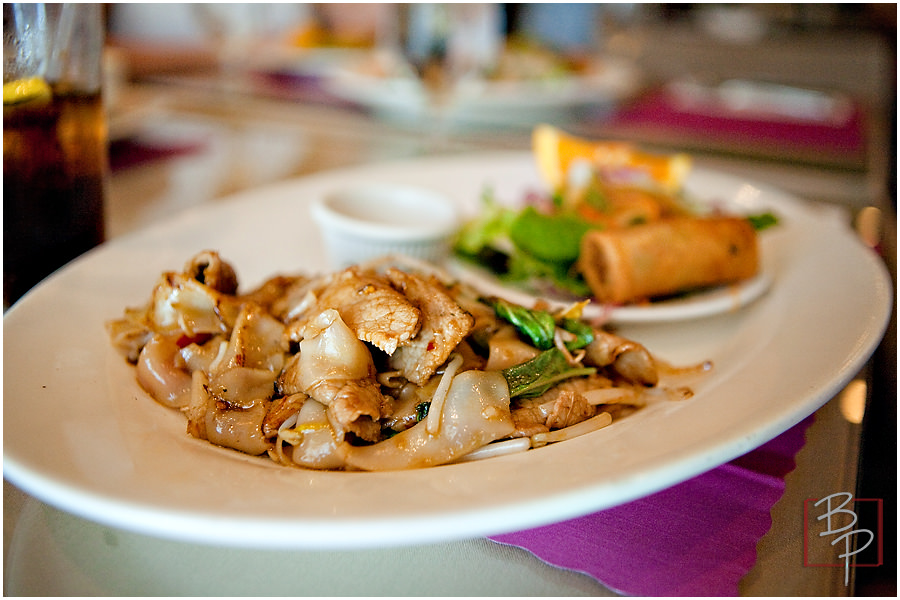 Thai Food Plate at Siam Nara Restaurant at Mira Mesa Blvd. 