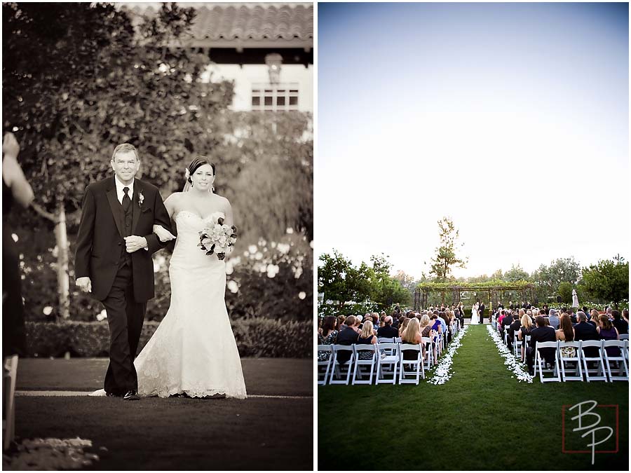 The bride and her father