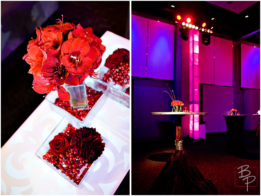 red centerpieces