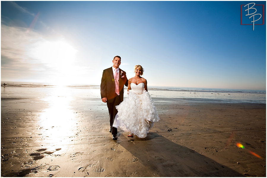 San Diego beach wedding photographs