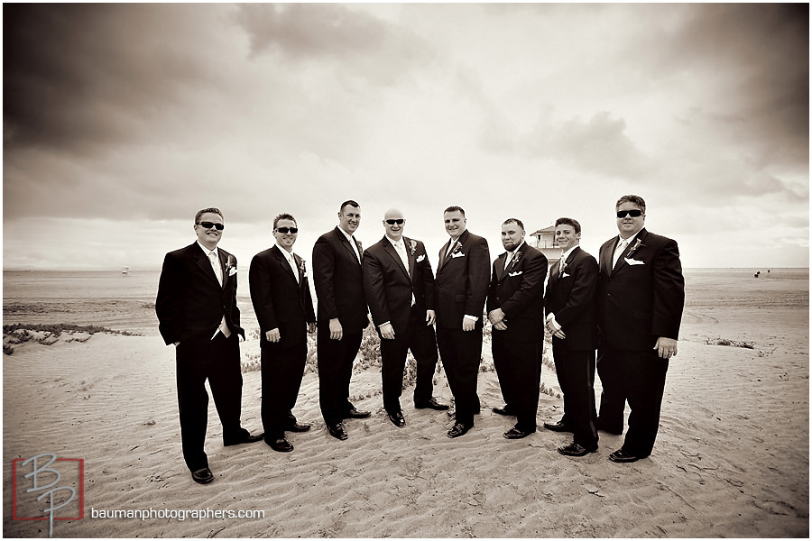 Coronado Beach groomsmen portraits