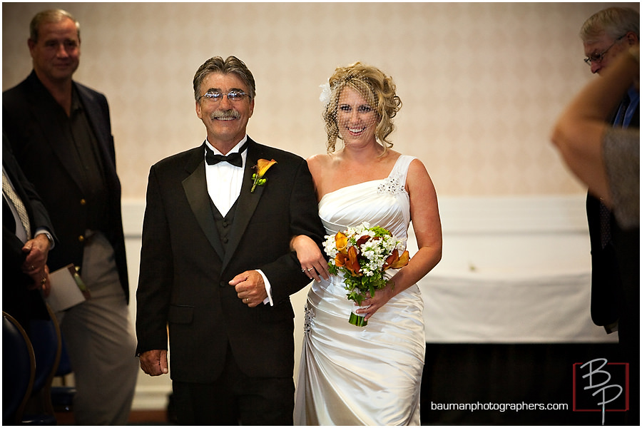 bride and father picture Island Club-Coronado