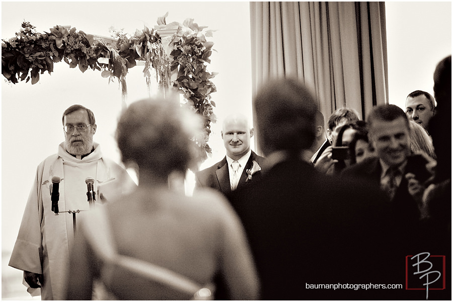 San Diego photo of groom during ceremony