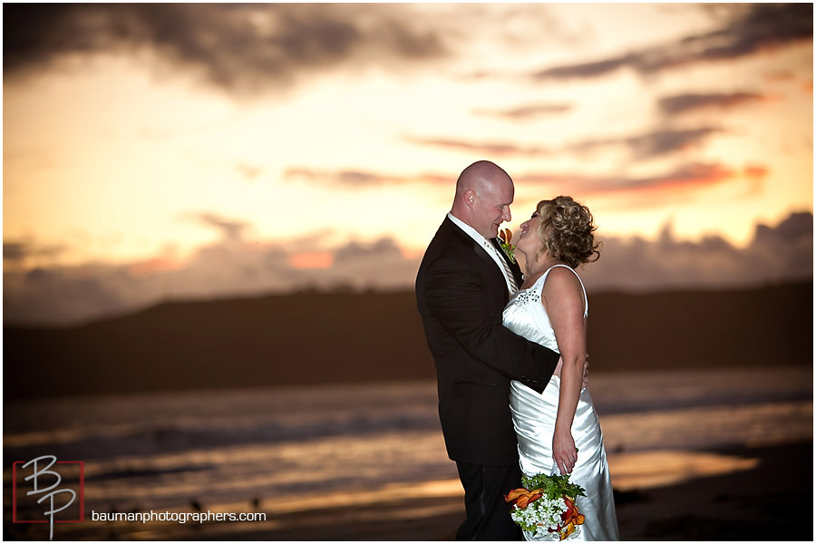 sunset Coronado wedding photo