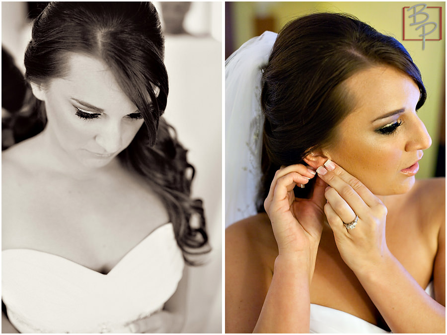 Photographs of bridal prep