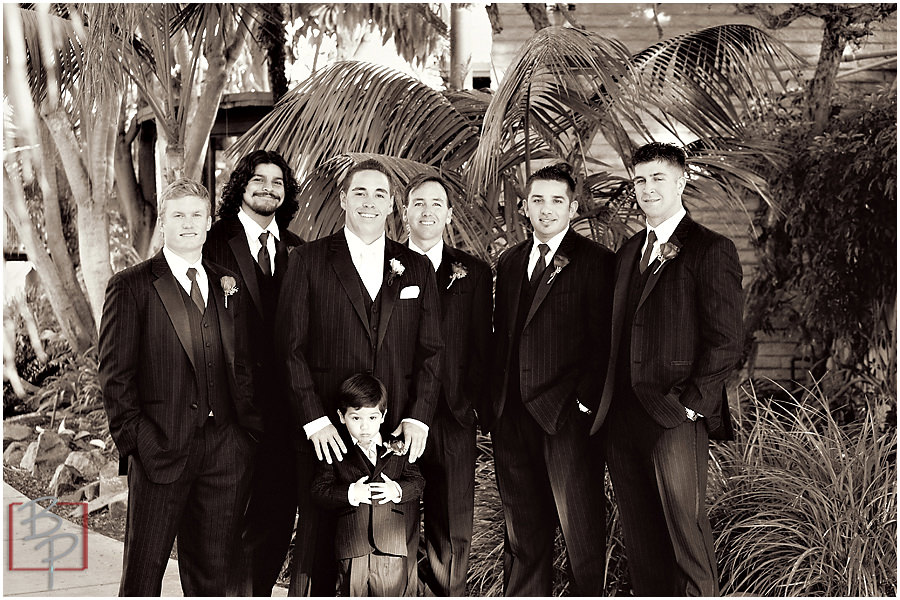 Groom and groomsmen photography