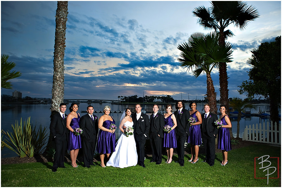 Wedding party at Paradise Point Resort