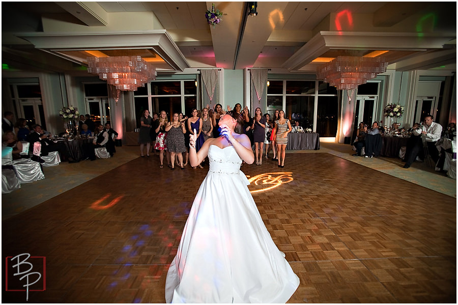 Bouquet toss photographs