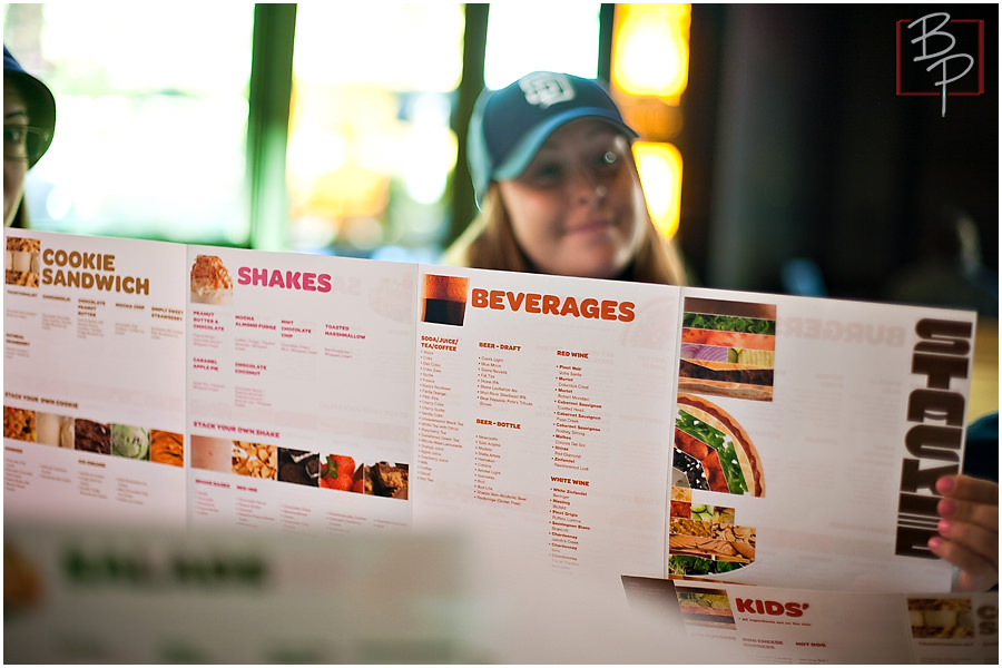 Stacked burger menu