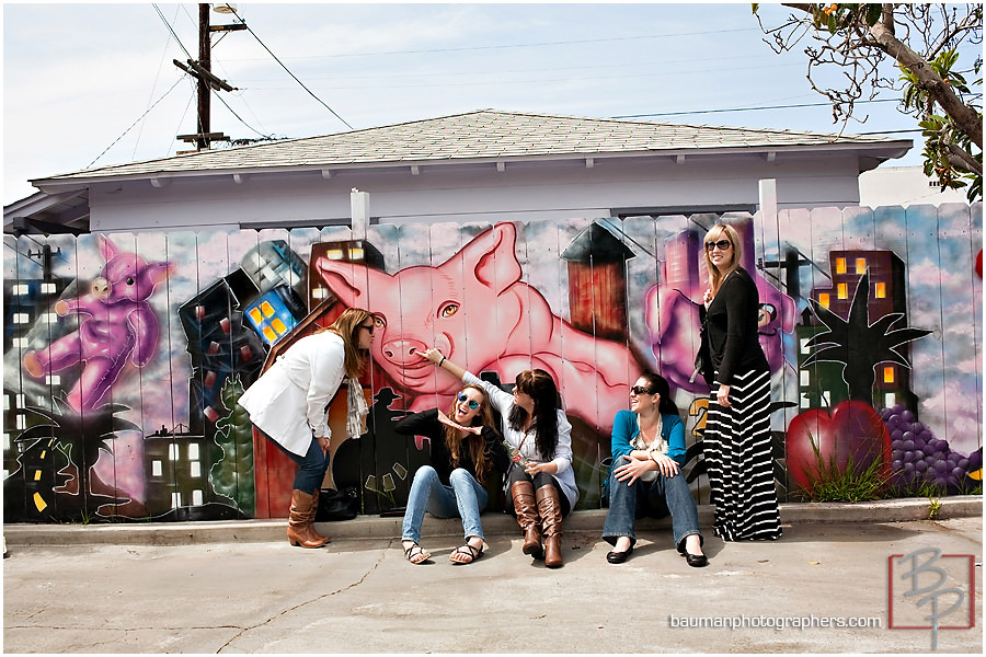 portraits in mural of Carnitas Snack Shack