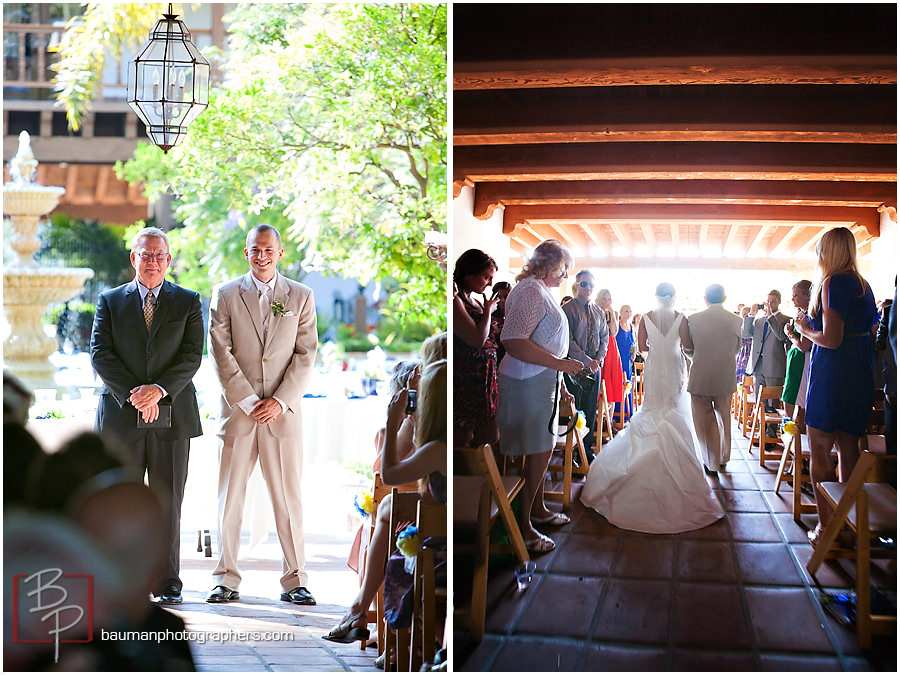 San Diego spanish courtyard wedding