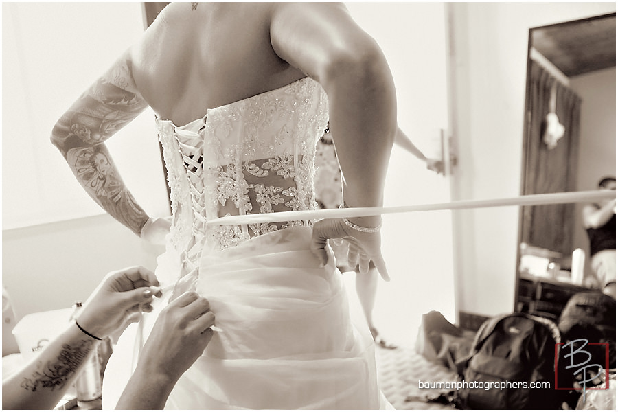 San Diego corset wedding dress