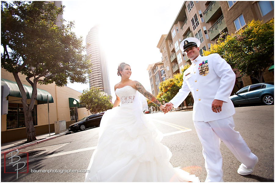 Downtown San Diego streets wedding